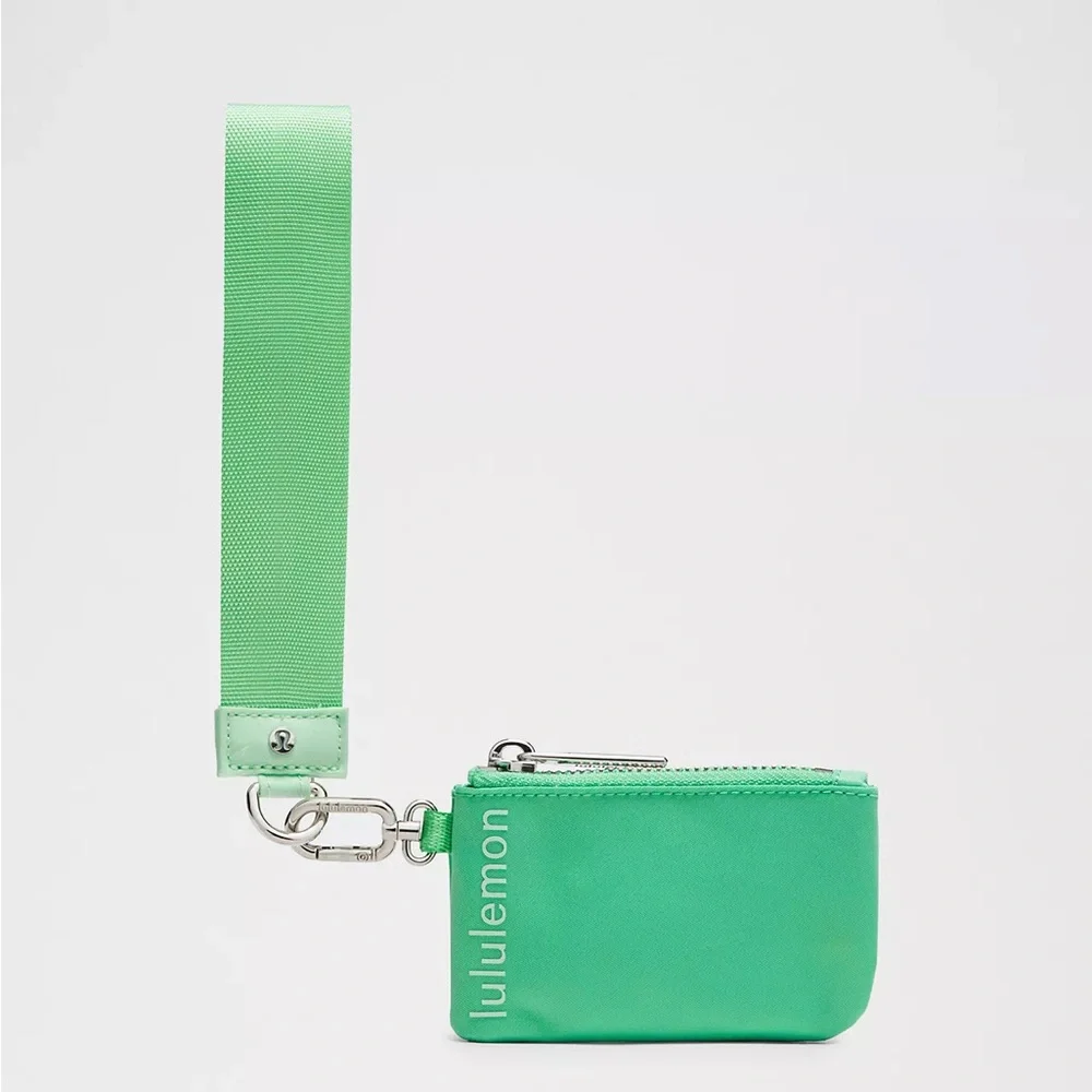Lululemon Athletica Dual Pouch Wristlet, Lime/Mint—NWT